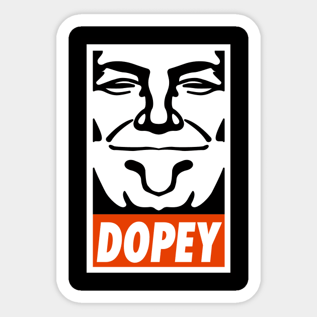 DOPEY Sticker by Droidloot